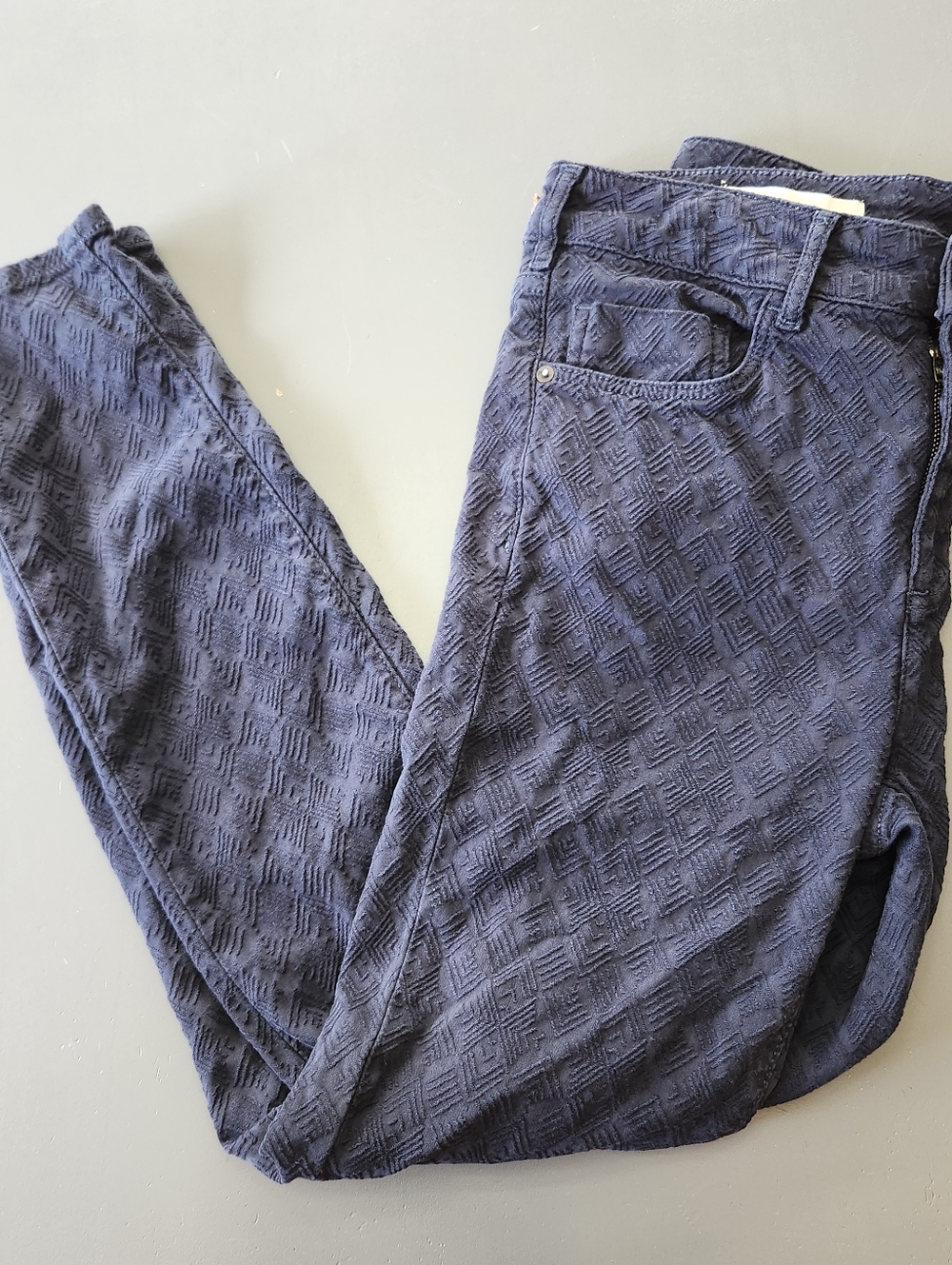 Anthropologie Pilcro & The Letterpress Script Pant Women's 29 Geometric Navy